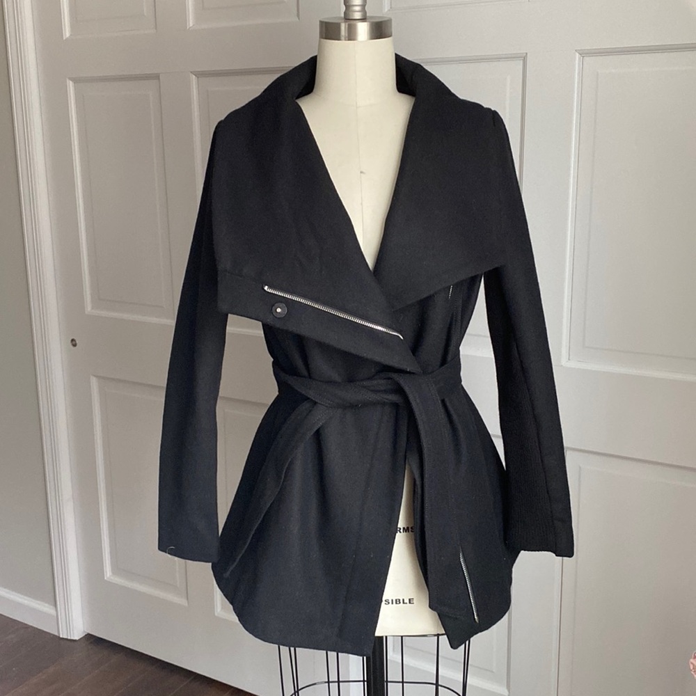 Express - Wool Coat - Small - Black - image 1